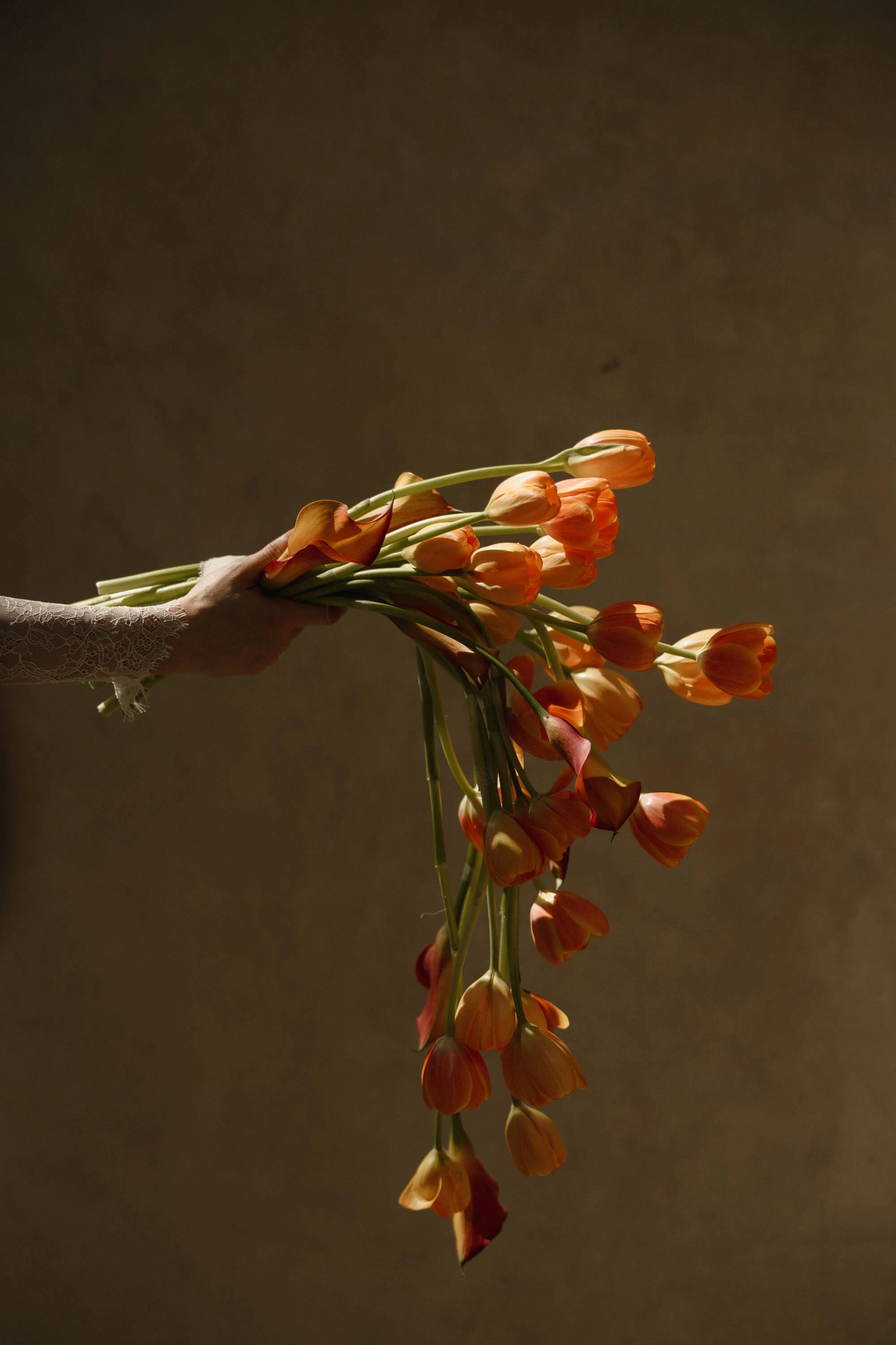 A Black and White Photo of a Woman Brushing Her Teeth