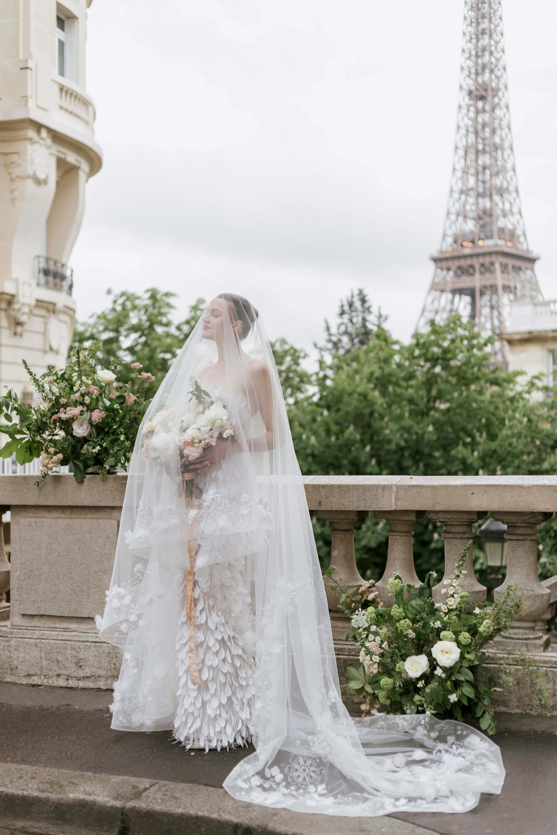 A women with a flower crown on her head